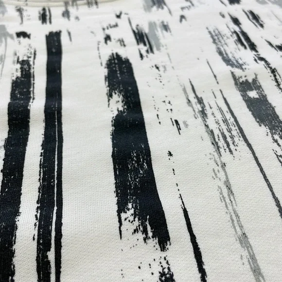 NWOT • Monki Crew Neck Terry Pullover in Paint Stroke Print. - Picture 11 of 14